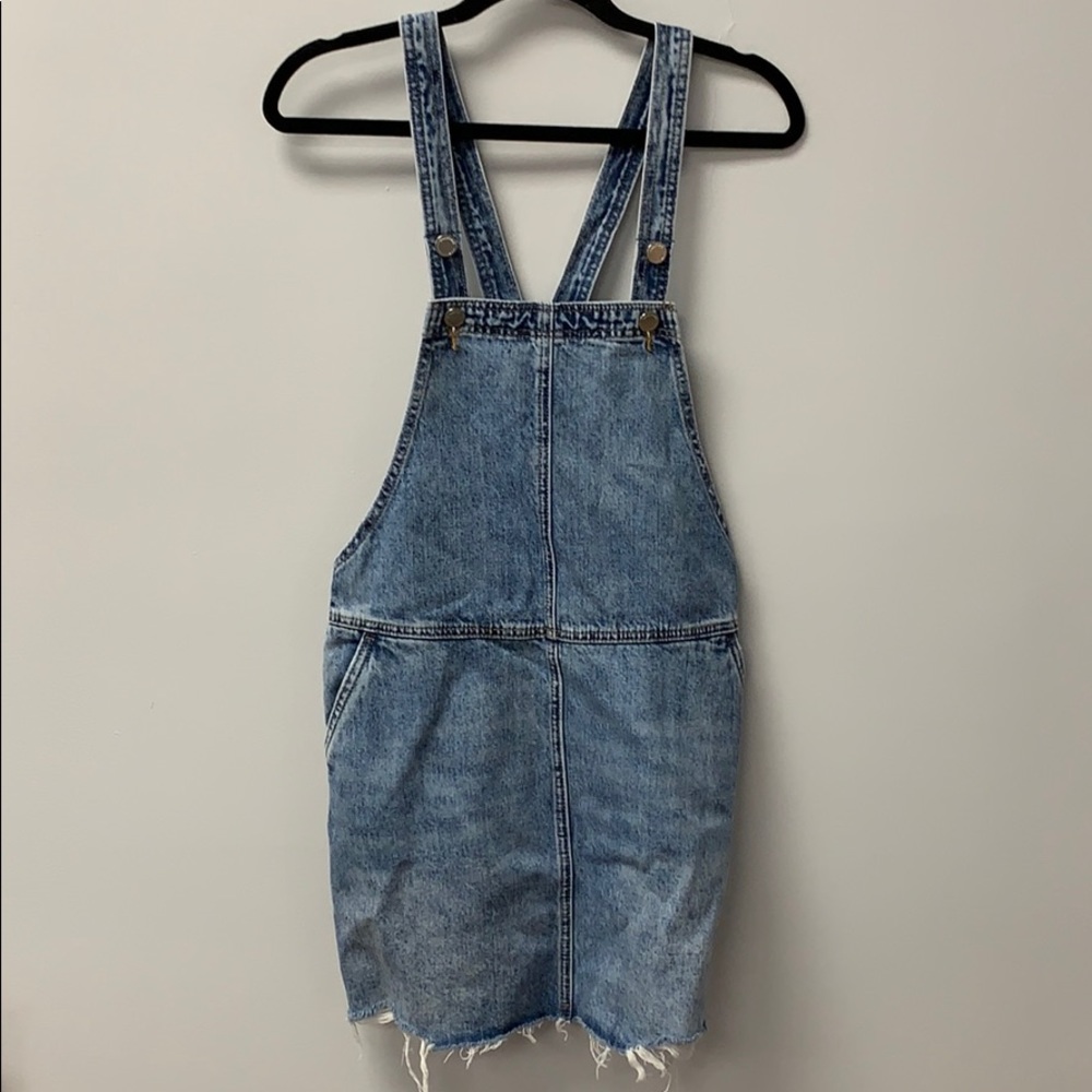 Overall mini skirt